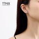 TTMIX shiny platinum earrings pt950 platinum earrings women's temperament platinum earrings birthday gift round 3.1-3.3g