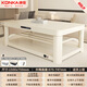Konka Electric Heating Table Heating Coffee Table Heating Table Lifting Heating Table Fire Table Rectangular Living Room Heating Table Household Energy Saving Multifunctional Electric Stove Electric Stove Electric Coffee Table Heater Baking Stove 1.5 Meter Rococo Milk White + Invisible Stove + Large Shelf + Universal Wheel + Foot Warmer
