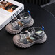 2025 Summer New Style Hollow Breathable Mesh Children's Sandals Girls Light Casual Shoes Upgraded Version Purple 12 Size 34 Inner Length 21.7CM