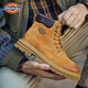 Dickies men's Martin boots high-top fashionable men's boots work boots couple boots men's earthy yellow 41-men's style