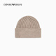 EMPORIO ARMANI/Armani official flagship New Year gift new women's sheep wool embroidered knitted beanie winter U6096-beige M