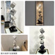 Mamorino German brand simple stainless steel sculpture art light luxury high-end hotel lobby entrance niche table decoration corrugated style (small size)