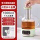 Health pot all glass 0 glue kettle office mini tea maker stewing all-in-one electric kettle home green 1.5L no tea leakage/12H smart constant temperature