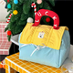 Bo Naling cosmetic bag small house color matching portable dopamine large capacity cute portable compact travel toiletry bag storage bag dopamine cosmetics storage bag lemon soda