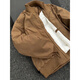 XUANSENTU Brown Stand Collar Bomber Jacket Cotton Jacket Men's Winter Maillard Workwear Cotton Jacket Short American Baseball Uniform HM25590 Brown Cotton Jacket L (Recommended 115-130 Jin Jin equals 0.5 kg)
