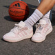 Adidas ENTRAP American campus style sports sneakers boyish retro basketball shoes for men and women Adidas white/pink 42.5