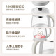 Midea Health Kettle Large Capacity Tea Maker Intelligent Reservation 1.5L Kettle Constant Temperature Tea Kettle Office Electric Kettle Flower Tea Kettle Easy-to-Clean Glass Top YS15P202 1.5L