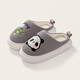 Pig Daddy Children's Cotton Slippers Boys Autumn and Winter 2025 New Home Indoor Non-Slip Girls Baby Cartoon Slippers Gray 22
