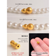 Juke 18k gold ancient method screw buckle gourd finishing buckle pearl necklace buckle connecting buckle diy accessories button head small waist gourd screw buckle about 0.4-0.52g