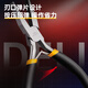 Deli plastic handle mini flat nose pliers high carbon steel clamping pliers 5 inches