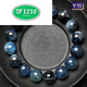 SFIZIO Collection Level Natural Aquamarine Bracelet Female Star Light Cat Eye Starry Sky Devil Blue Ice Transparent Blue Crystal Hand Devil Blue Collection Level 11mm No. 13596
