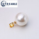 Wanke pearl pendant single without chain necklace silver buckle plated with 18K gold natural shell beads single bead for women white gold holder 16-16mm