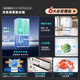 MeiLing worry-free embedded 511-liter French-style multi-door refrigerator ultra-thin zero embedded dual system active odor purification bottom cooling energy-saving air-cooled frost-free BCD-511WFP9CZX national subsidy