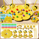 Nanbo Maru Little Bee Honey Collecting Magnetic Beads Children's Fishing Toy Concentration Training Parent-Child Interaction Double Battle Board Game Little Bee Fishing Toy 4 Persons