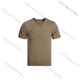 SCHISSER Deutsche Shuya Herrensammlung TJ523m Modal Shumei Cotton Herren Top T-Shirt V-Ausschnitt Streifenweste-Hellgrau (13559 m)
