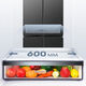 Konka's new home appliances 409 liters four-door refrigerator household refrigerator multi-door cross-door refrigeration and freezing zoned non-odorous bass energy saving trade-in BCD-401BX4S