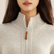 YOUNGOR Sweater Jacket Women's All-Wool Sweater Smooth, Comfortable, Delicate, Soft and Elastic 2025 Shopping Mall Same Style Camel YWQW635030XKF M 165/88A (Recommended 110-130Jin Jin equals 0.5kg)