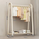 Jike clothes rack floor-standing vertical coat rack clothes rack bedroom special clothes drying rack hanging clothes storage rack living room balcony cream white single layer 100