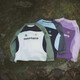 Little Pig Banner Kinder Mountain Sport Langarm T-Shirt Frühlings- und Herbst Eltern-Kind-T-Shirt Neue Jungen und Mädchen Kontrast Farbe Spleiß runder Nackenstern Chi Blau 170 *Vorgeschlagene Höhe 160-165 cm