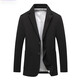 BOSS Casual Suit Jacket Men's Spring and Autumn High-end Brand Brushed Men's Suit Single-piece Top Single Suit No-Iron Black XL 180