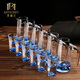 Myhobby home banquet ice blue mountain white wine glass set lead-free crystal glass one-cup wine divider gift high-end high-end