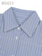 BSIEEBSiEE 2025 winter new classic striped casual pocket design lapel long-sleeved shirt Navy M