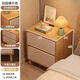 Haosenmeng Bedside Table Bedroom 2025 New Small Storage Bedside Storage Cabinet Modern Simple Extremely Narrow Bedside Table Small Apartment Recommended Goods Jisuda-Double Draw