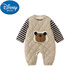 Disney (Disney) baby autumn and winter quilted split suit for men and women, thickened cotton jumpsuit, overalls, two-piece set for going out, gray, pure cotton lining, 73cm, suitable for 12-17 Jin Jin equals 0.5 kg