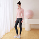 LULULMCCTN long-sleeved yoga tops with chest pads for women, autumn new fitness sports Pilates professional training set, milky white jacket XL
