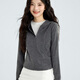 
Miniso (MINISO) suit for women in autumn 2025 new sports and casual glutinous rice cardigan sweater wide-leg pants small high-end outfit [casual suit] dark gray (solid color) + dark gray (solid color) M 160 (weight 100-115 Jin [Jin equals 0.5 kg])