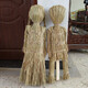 Scarecrow handmade weaving craft Halloween props Scarecrow small size about 18 cm, one for men and one for men