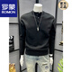 ROMON Henry Collar Gray Sweater Retro High Street Solid Color Autumn Sweater Men's Simple Design Lazy Casual Style Gray M 100-120Jin Jin equals 0.5 kg