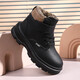 Children's Martin boots boys' winter primary school students' Chinese Bangalore thickened boots girls' warm cotton leather boots for middle and large children 806 new version boots black 28