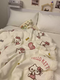 RSRDDY Winter Genuine Cute Love Kitty Cat Lamb Velvet Blanket Thickened Milk Coral Velvet Blanket Sofa Cover Blanket Greedy Pudding Dog Children's Blanket 100X150cm Does Not Include Zipper