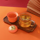 New cultural and creative Forbidden City persimmon Ruyi bubble tea cup office water cup tea separate cup birthday gift