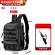 Baichao's new backpack lure bag, shoulder bag, crossbody special lure rod bag, multi-functional fishing storage fishing gear bag, gray camouflage backpack style 026, main bag + lure box + lure pliers