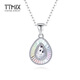 TTMIX colorful platinum pendant pt950 fashionable honeycomb platinum pendant platinum water drop pendant birthday gift water drop shape 2.3-2.5g