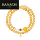 Banach Citrine Bracelet Women's Double Circle Multiple Circle Stacked Bracelet Beeswax Pearl Transfer Beads 10mm Beads