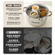 Double gun ceramic stew pot, earthenware pot soup, water-proof household roasted pear cup, bird's nest special earthen pot stew pot, egg custard simmering soup soup cup, hot-selling four-piece set, blue and white + white + brown + pink 410ml