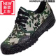 
HUNDUILU four-season workwear shoes labor protection shoes tire sole beef tendon sole hard sole shoes 3531 outdoor liberation shoes men's construction site wear-resistant yellow 3531 general Ni low thickened rubber sole 40