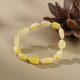 Potala Palace unique beeswax single circle bracelet for men and women with pearls 925 silver transfer beads bracelet as a birthday gift for girlfriend