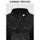 UR2025 new autumn style women's trendy motorcycle stand-up collar zipper short leather jacket UWJ150061