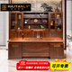 Hanjitangyu high-end solid wood boss desk office desk new Chinese style president desk office light luxury executive desk chairman workbench 2.0 meters boss desk