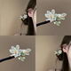 Shen Shi Yi Magnolia Flower Wooden Hairpin New Simple Updo Hair Orchid Magnolia Buds Retro Cheongsam Accessories Tassel Hanfu Magnolia Flower Wooden Hairpin