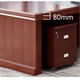 Boss desk, president desk, executive desk, single supervisor desk, manager desk and chair combination, simple modern office furniture, red brown, 1.6 meters single table