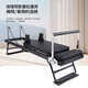 Pilates core bed, dual-use folding yoga bed for merchants, gym yoga studio, private aluminum alloy teaching high-end equipment, black folding yoga bed S1 latex spring dual-use model, no installation required, door-to-door delivery