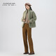 GIRDEAR women's autumn and winter new fashion versatile loose light luxury temperament warm long-sleeved jacket for women 140043 light green S 2 size