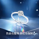 Ji Sifan's Light Luxury Platinum Ring Women's Single Ring Fashion Jewelry Proposal Confession Birthday Gift for Wife and Girlfriend Eternal Four-leaf Clover Platinum Diamond Ring Living Design Customized Engraving
