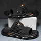 [Ventas directas del fabricante] zapatillas para hombres para ropa de verano para el uso antideslizante, anti-dolores y apestoso, conducción deportiva, playa especial de doble propósito, gris 43