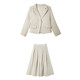 Mt Elite Wardrobe Autumn Quiet Luxury Commuting Suit Blazer A-Line Skirt Women's Two-piece Set